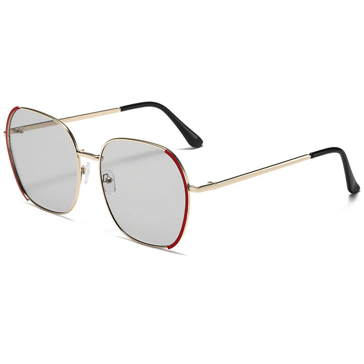 Ladies oversized sunglasses with protective UV protection and elegant metal frame Kalsten
