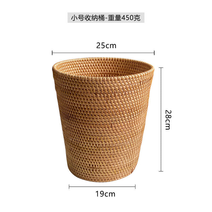 Women rectangular storage basket with practical handle Kalsten