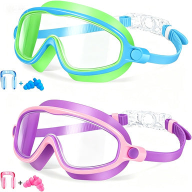 Swim protection goggles with adjustable nose piece and anti-fog technology Kalsten