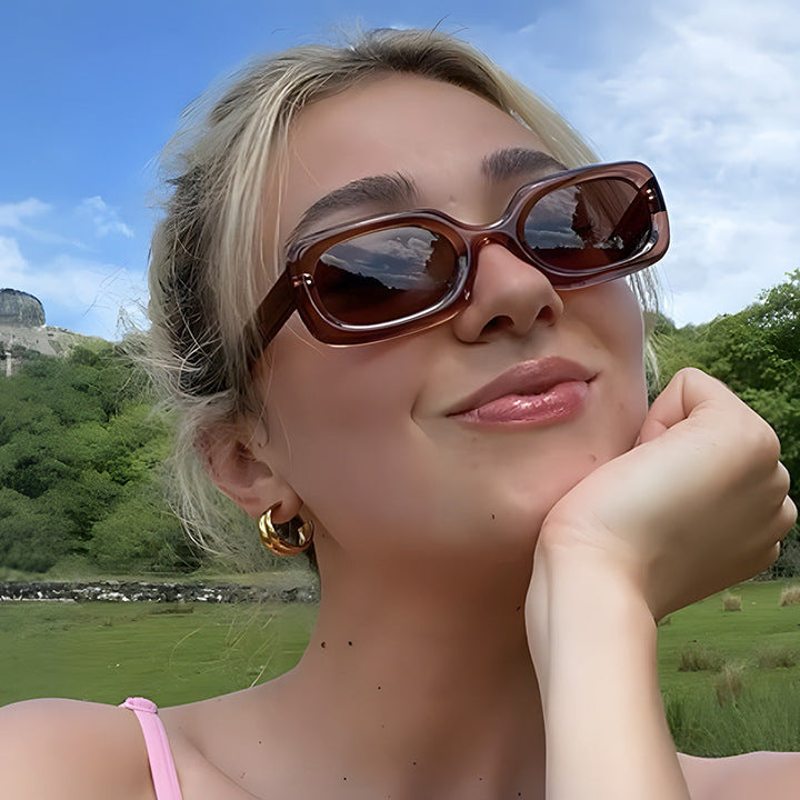 Women's oversized sunglasses with unusual pattern Kalsten