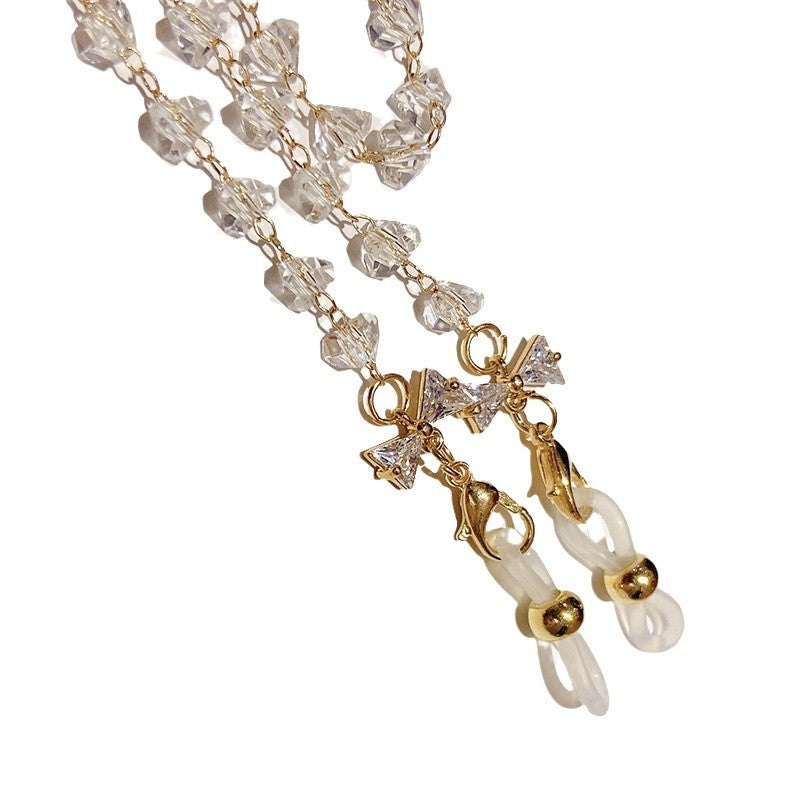 Jewelry necklace with sparkling crystals and elegant pendants Kalsten