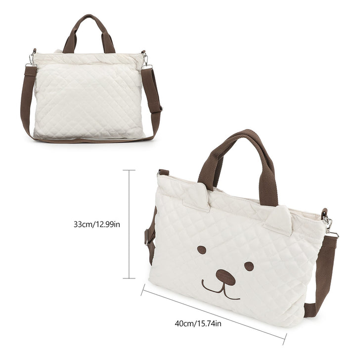 Teddy Bear Motif Tote Bag Kalsten