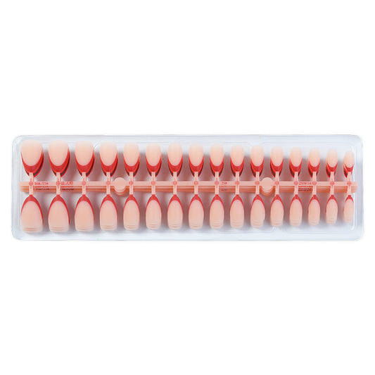 French Tip Press-On Nails with Colorful Edges Acalora