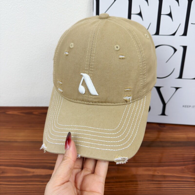 Men's Distressed Denim Style Cap Kalsten