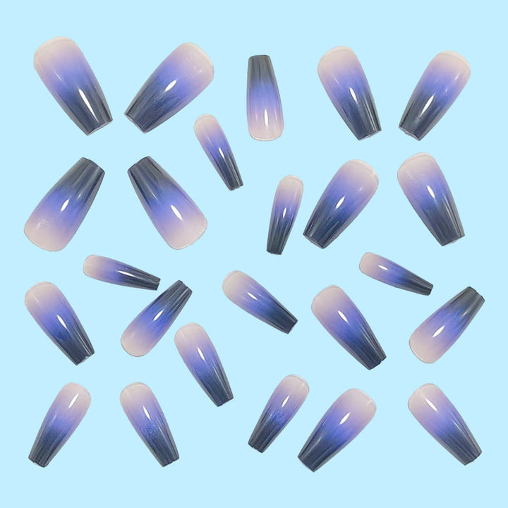 Fashionable artificial nails in elegant ombre design Kalsten