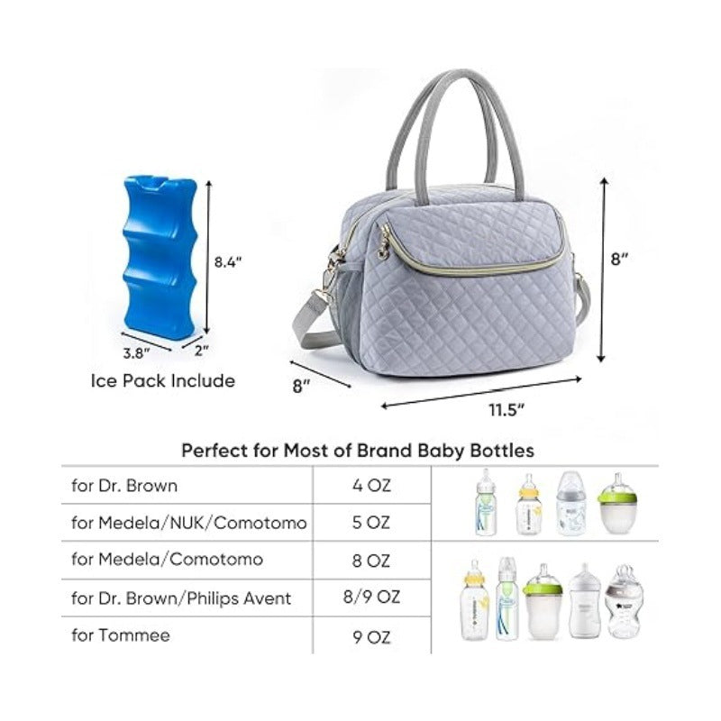 Multifunctional cooler bag with insulated interior compartment Kalsten