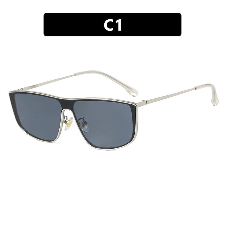 Women elegant square sunglasses with luxurious metal frame Kalsten