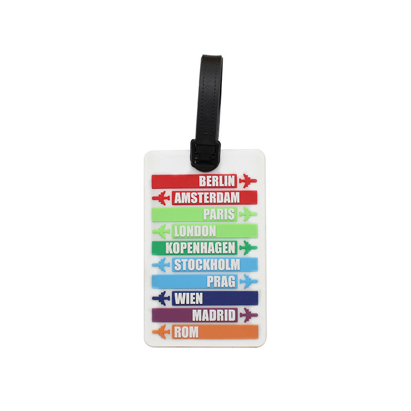 Unisex Travel-Themed Luggage Tag Kalsten