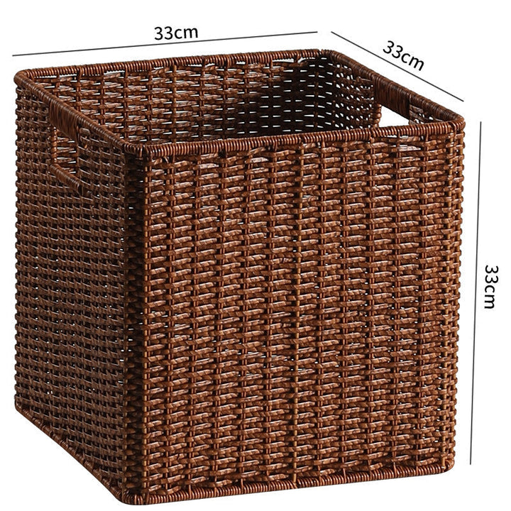 Handwoven Rustic Storage Cube Kalsten