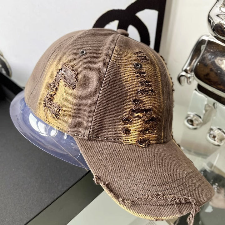 Unisex Distressed Denim Cap Kalsten