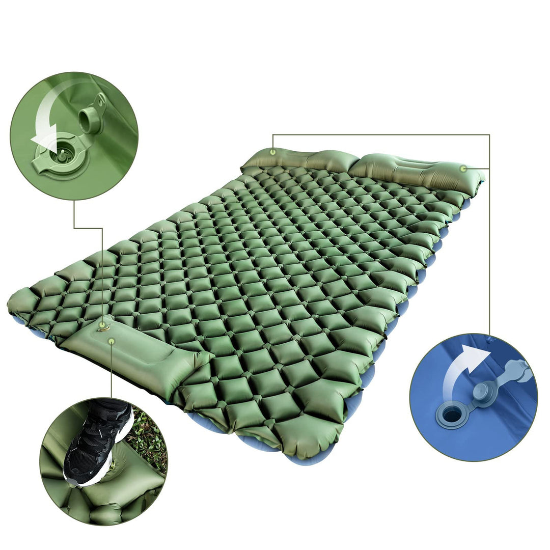 Premium Sleeping Mat With Integrated Headrest And Comfort Zone Kalsten