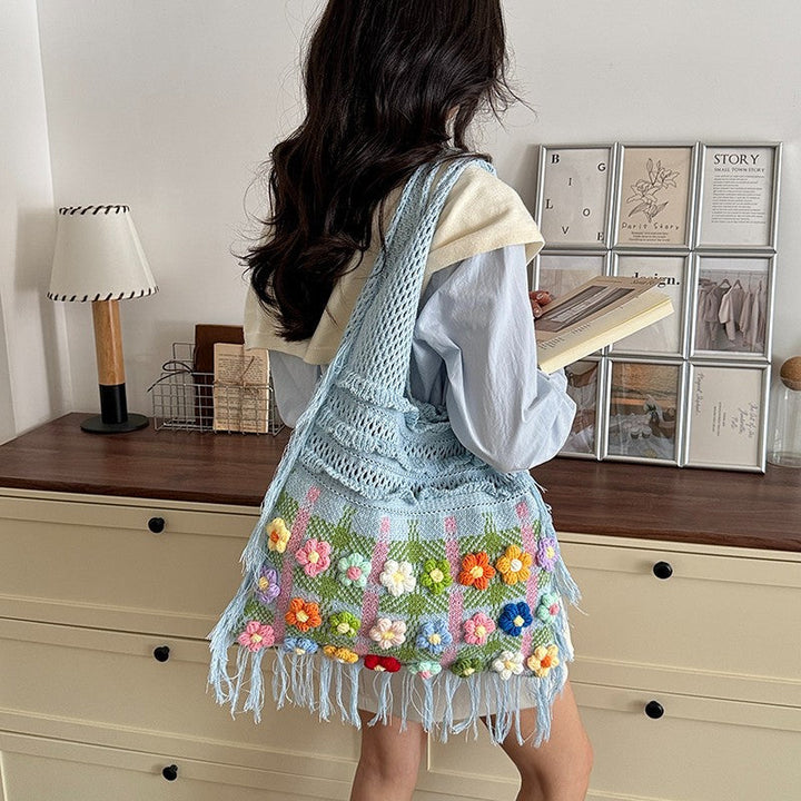 Handcrafted Floral Crochet Tote Kalsten