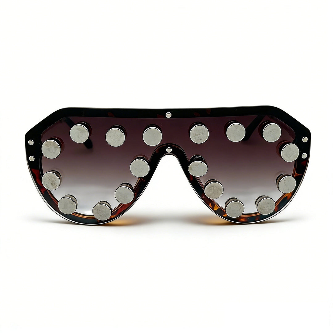 Women's extravagant designer sunglasses with geometric accents Kalsten