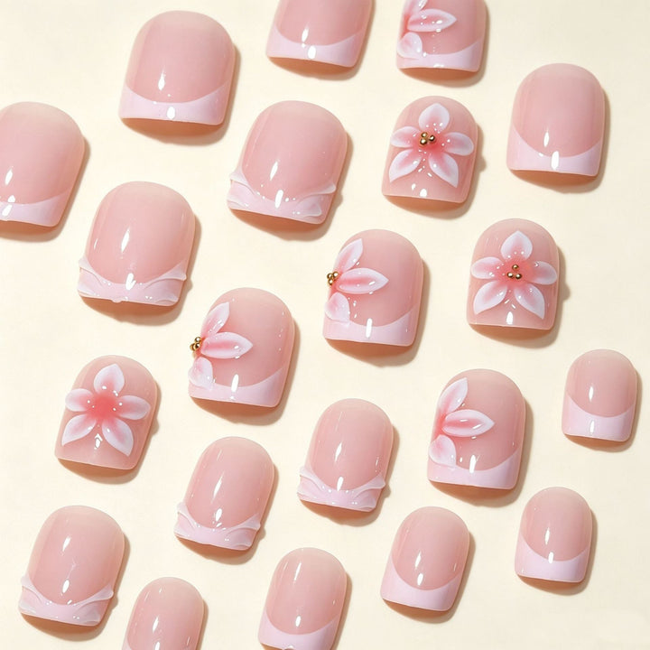 Floral Acrylic Nail Art Tips Kalsten