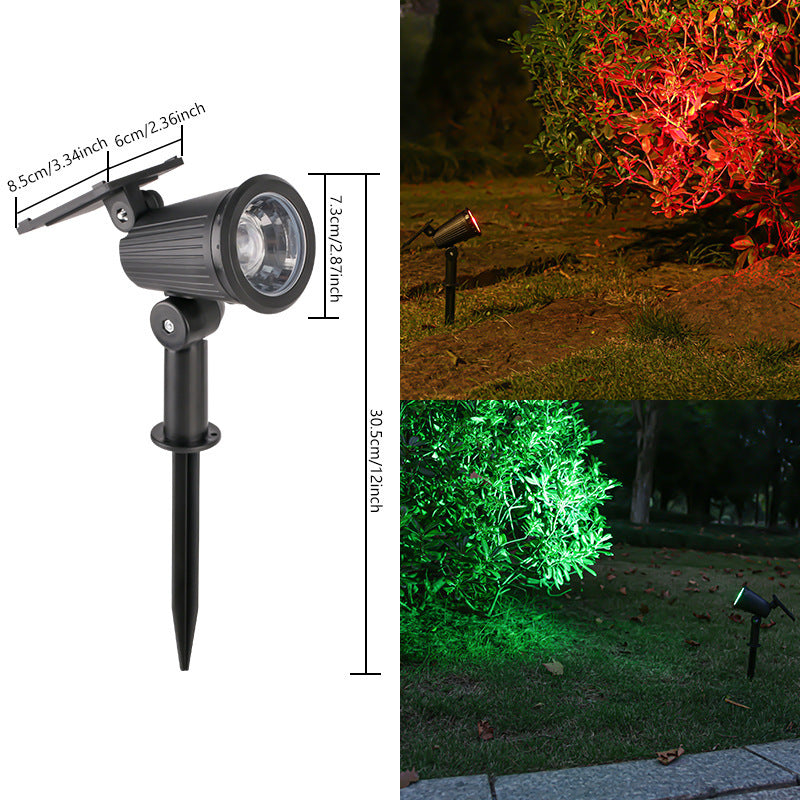 Solar-Powered Adjustable Garden Spotlight With Swivel Stake Kalsten