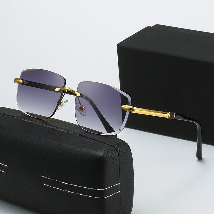 Women's square sunglasses with stylish plastic and metal details Kalsten