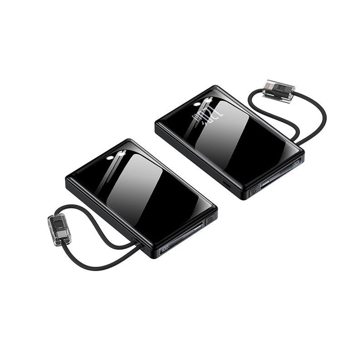 Portable power bank with integrated cables and state-of-the-art fast charging function Kalsten