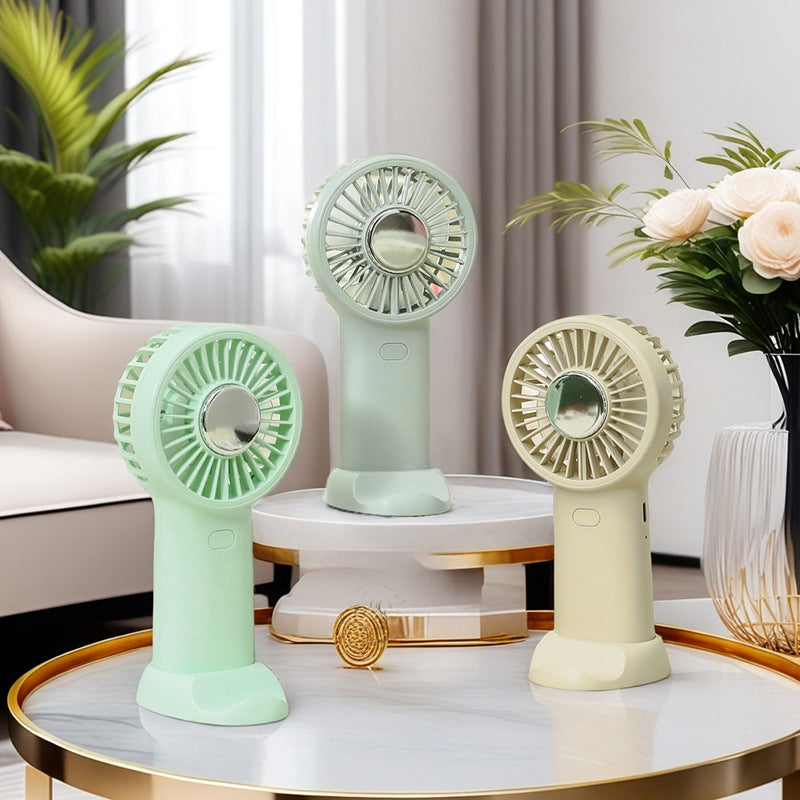 Women's Portable Hand Fan with Ergonomic Handle and USB Charging Function Kalsten