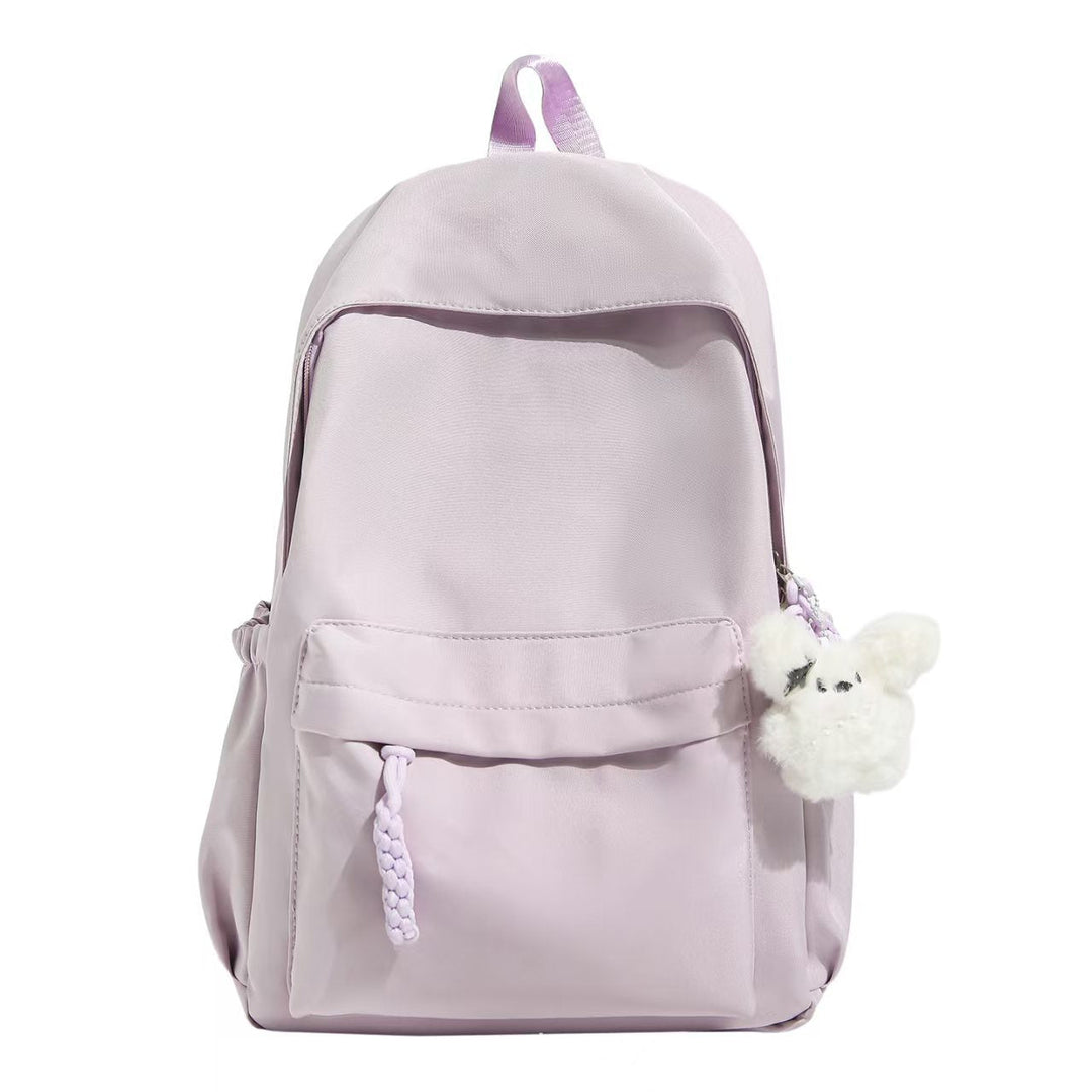 Backpack with Practical Compartment System and Playful Plush Pendant Kalsten