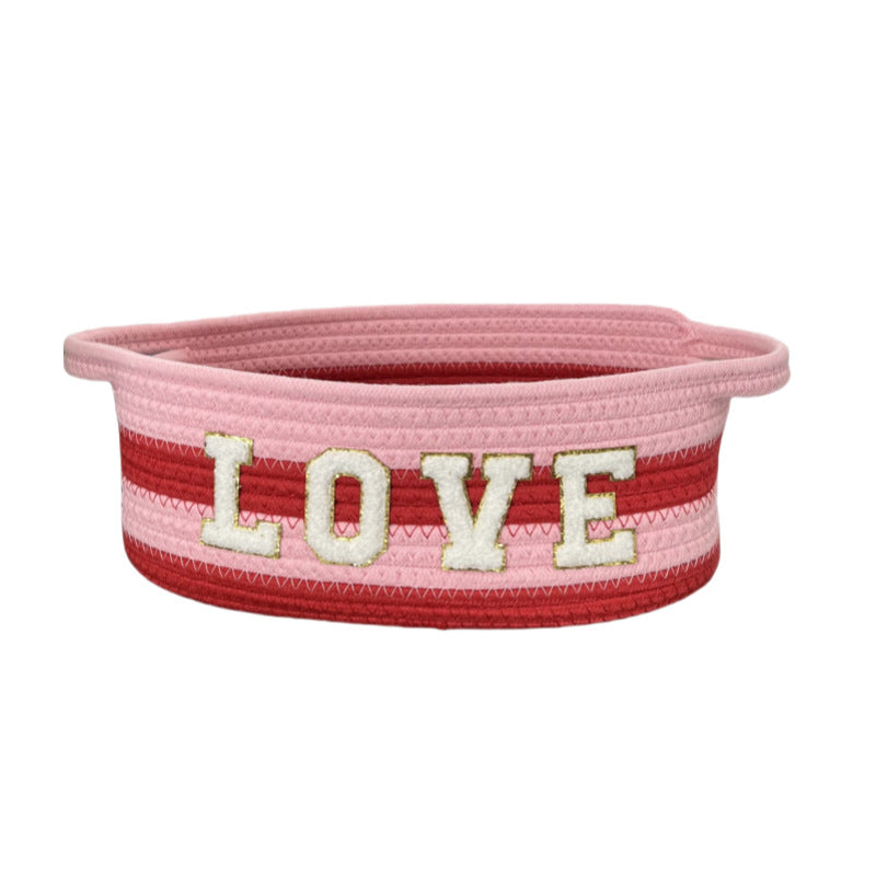 Women Decorative Storage Basket with Loving Inscription Kalsten