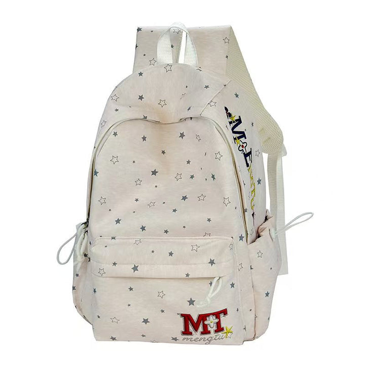 Star-Print Student Backpack Kalsten