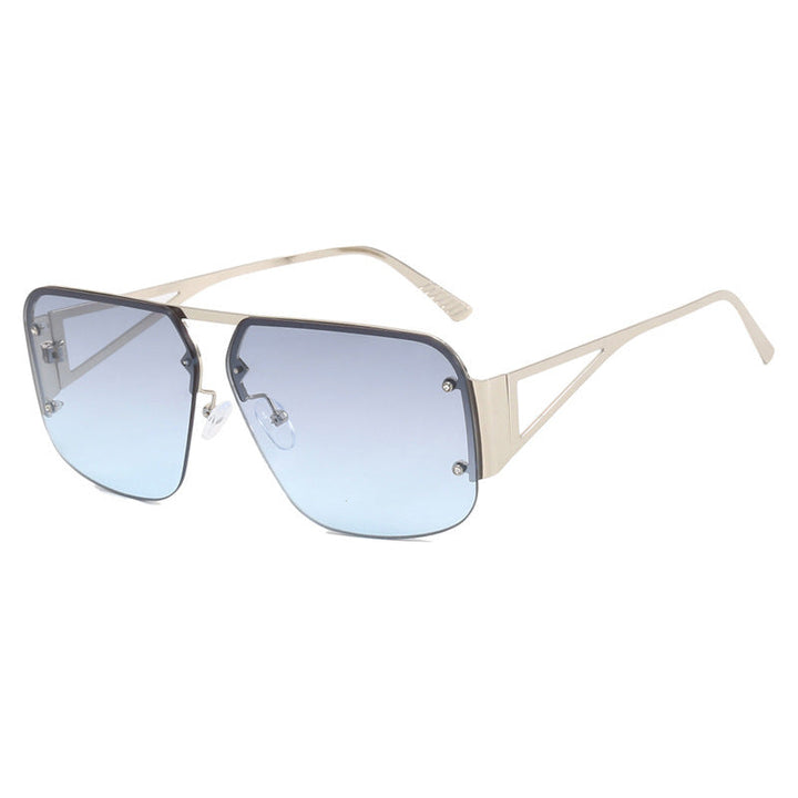Women’s Futuristic Sunglasses with Square Frame and Mirrored Lenses Kalsten