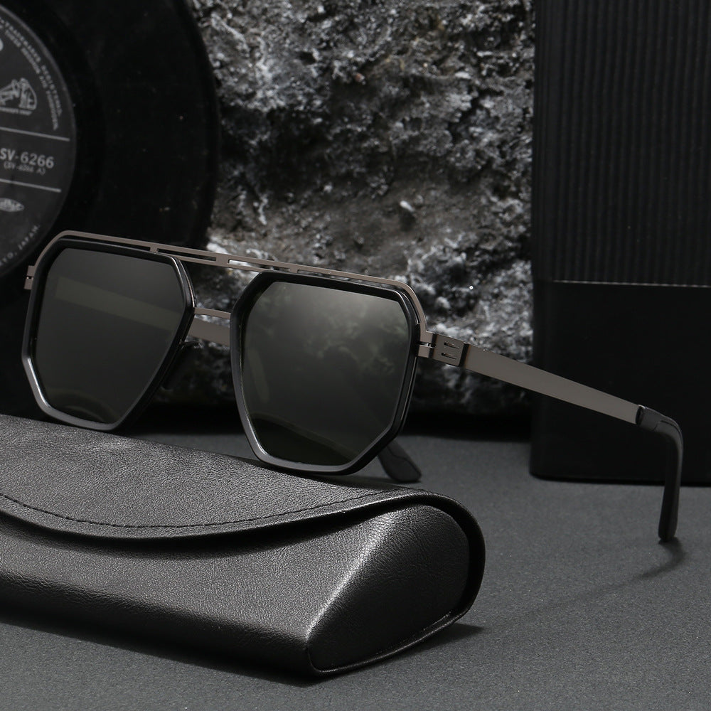 Ladies stylish octagonal sunglasses with stylish frame Kalsten