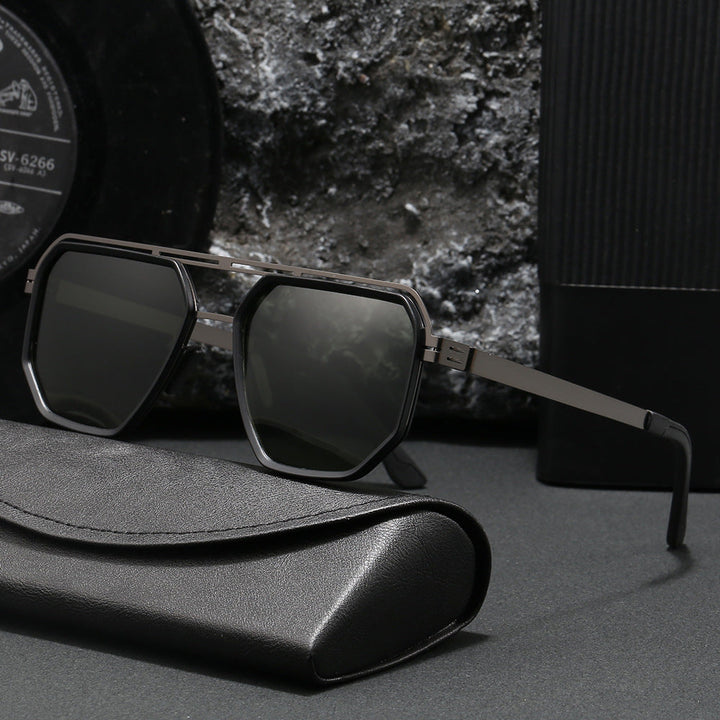 Ladies stylish octagonal sunglasses with stylish frame Kalsten