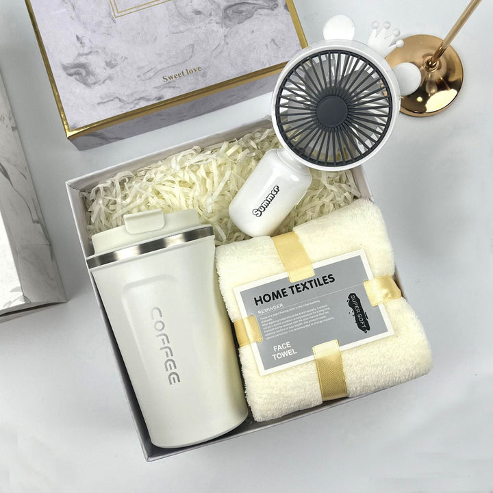 Women's set with coffee mug and portable fan Kalsten