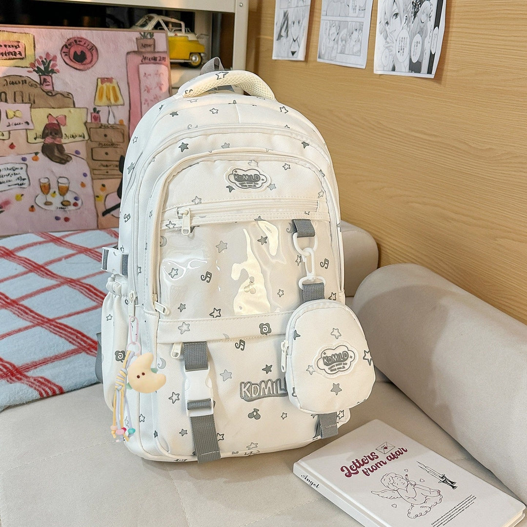 Playful Cartoon-Themed School Backpack