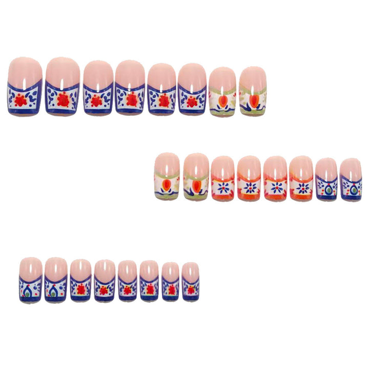 Artificial Nails in Elegant Floral Designs Kalsten