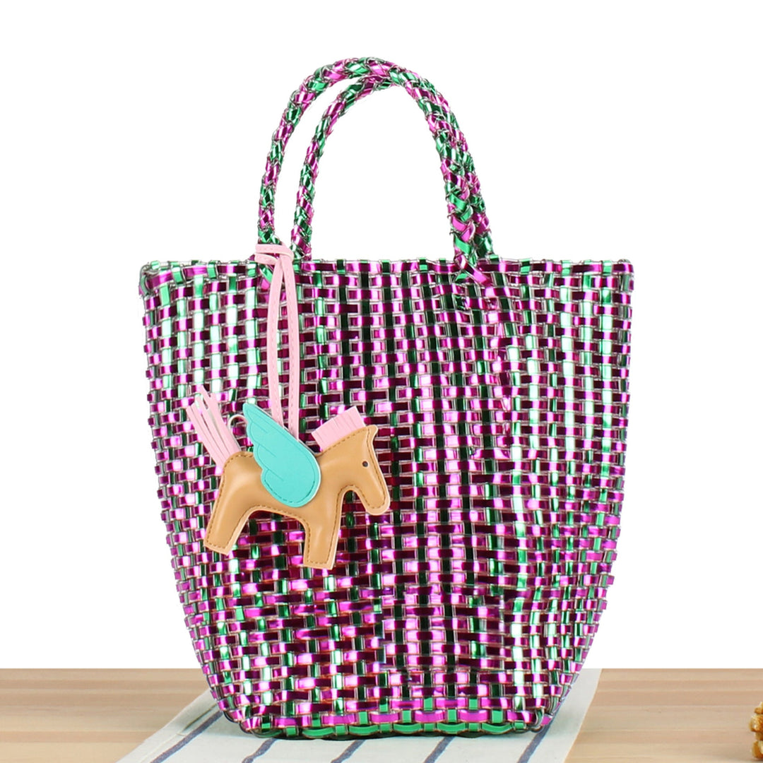 Playful basket bag with unique pendant Kalsten