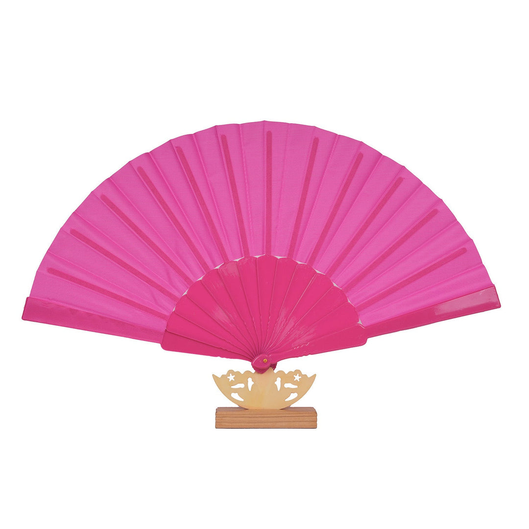 Ladies decorative fan with elegant wooden handle Kalsten