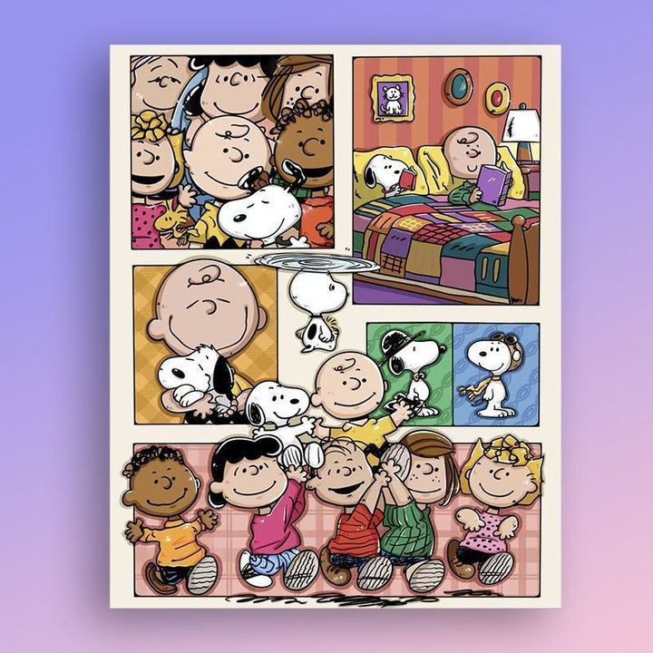 Cartoon Character Sticker Art Print Kalsten