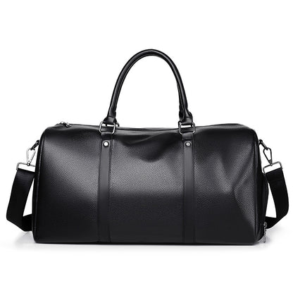 Elegant Leather Weekender Bag Acalora
