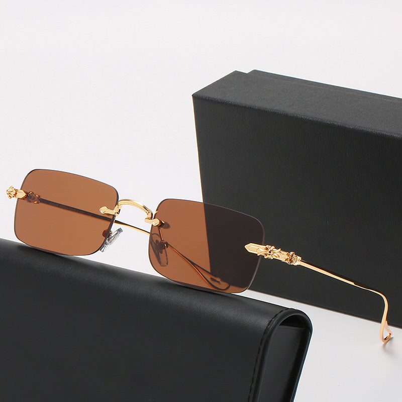 Ladies fashionable correction glasses with elegant square frame and decorated temples Kalsten