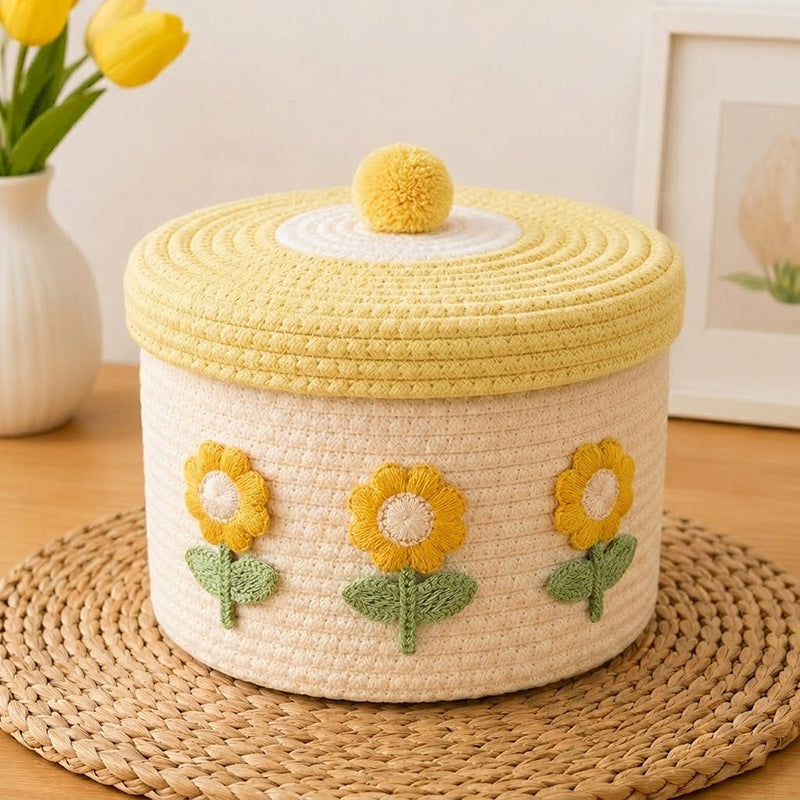 Decorative Knitted Storage Container Acalora