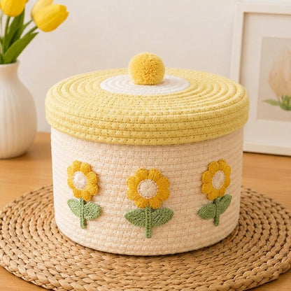 Decorative Knitted Storage Container Acalora
