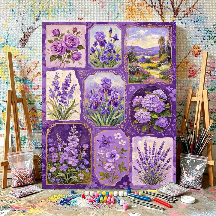 DIY Flower-Themed Paint by Numbers Kit Kalsten