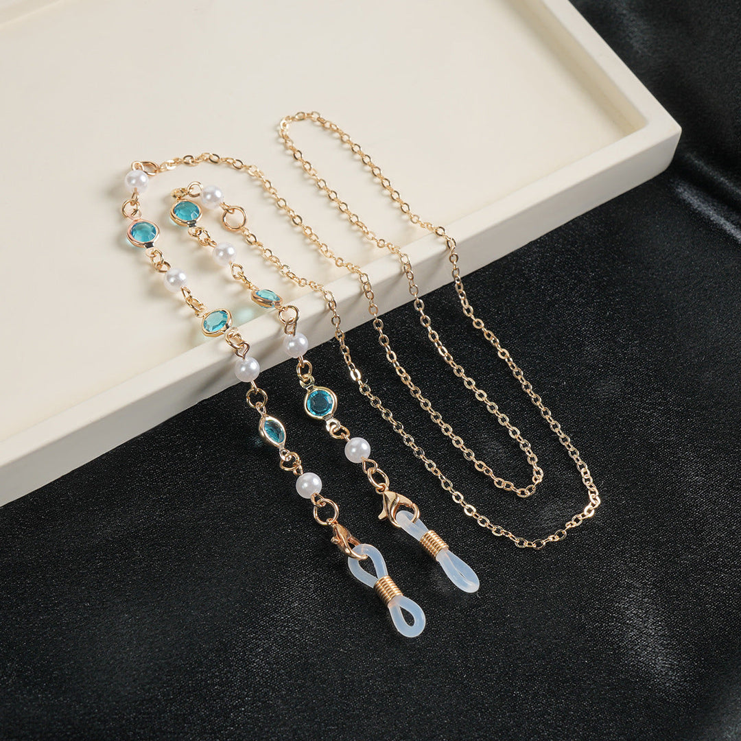 Elegant Gemstone Eyewear Chain Kalsten
