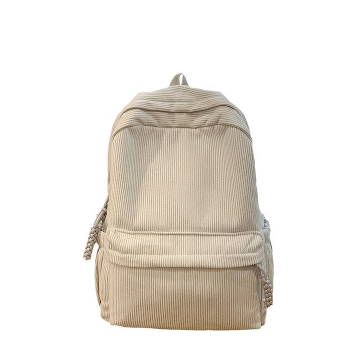Corduroy Textured Backpack Kalsten