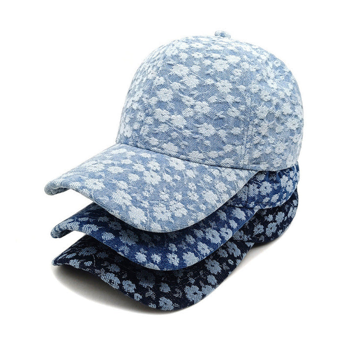 Women's Floral Textured Cotton Baseball Cap Kalsten