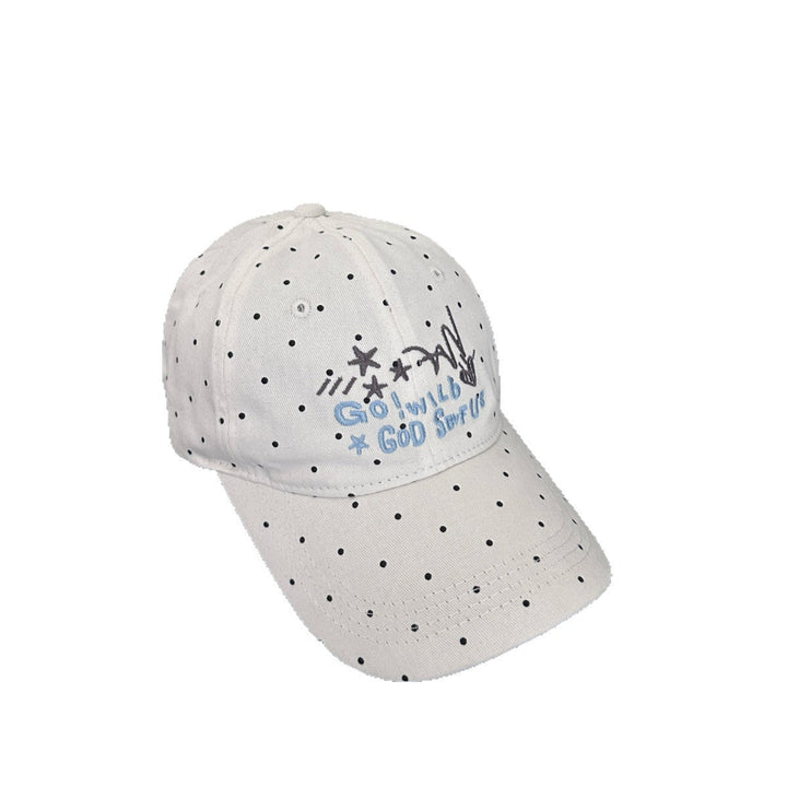 Women's Trendy Polka Dot Embroidered Baseball Cap Kalsten