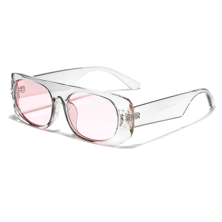 Women’s fashion sunglasses with transparent and geometric frame Kalsten