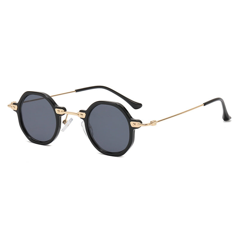 Women's designer sunglasses with hexagonal frame and luxurious metal accents Kalsten