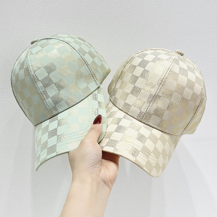 Women's Mesh Checkered Baseball Cap Kalsten