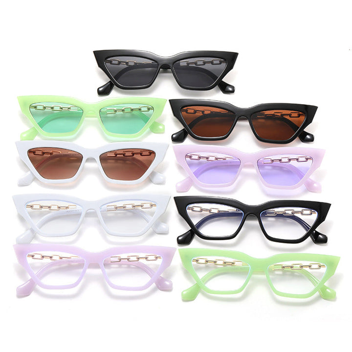 Women Trendy Sunglasses with Exclusive Chain Details Kalsten