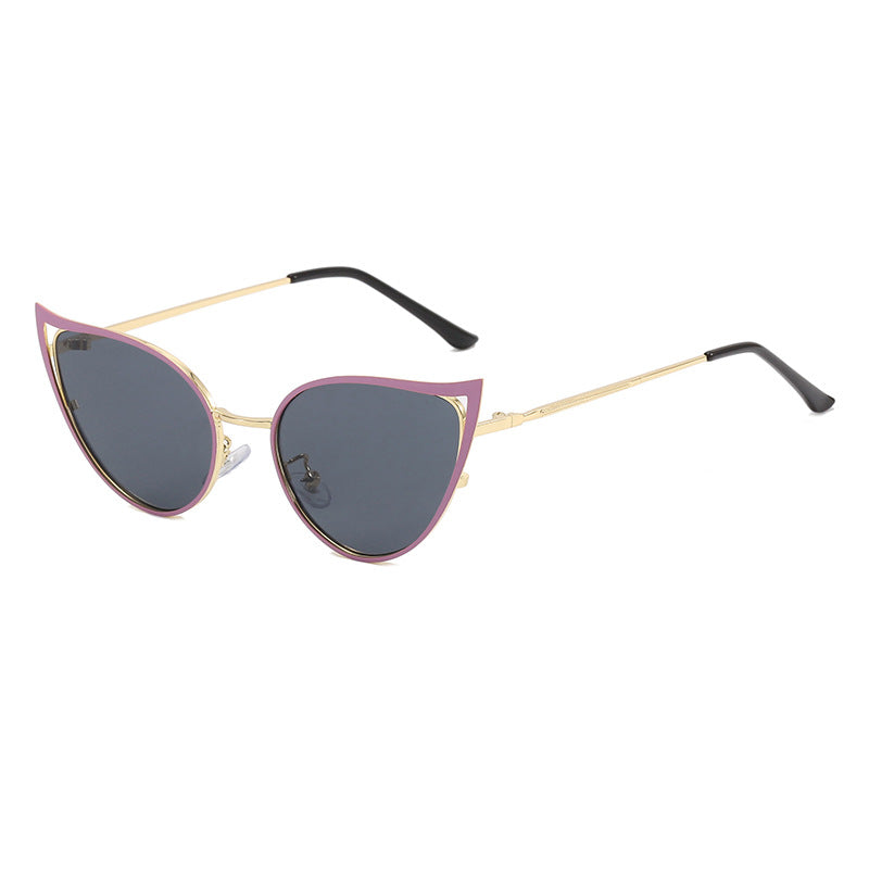 Women's Cat-Eye Sunglasses with Elegant Metal Frame and UV Protection Kalsten