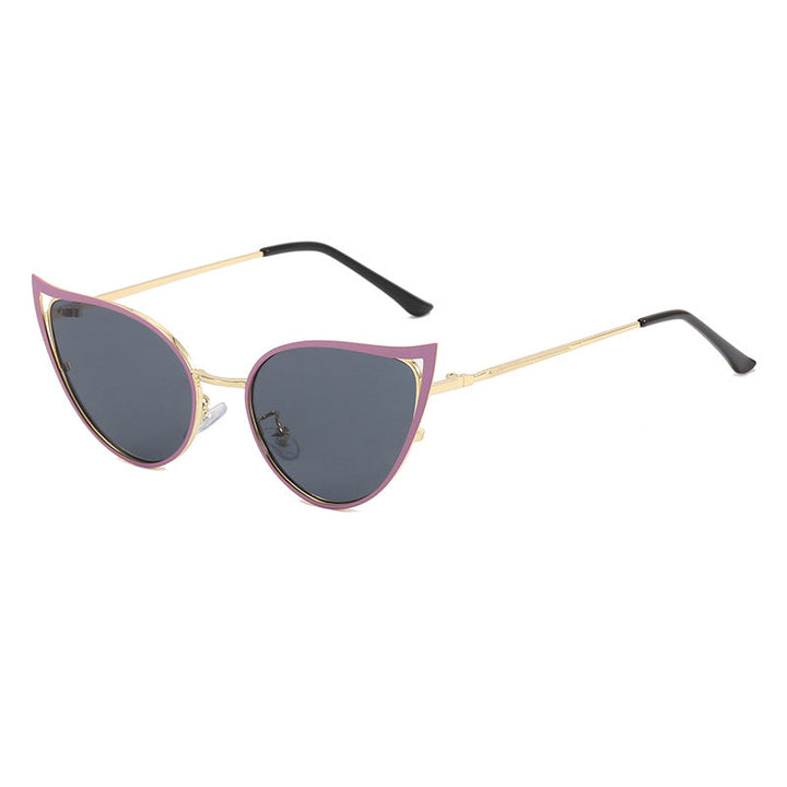 Women's Cat-Eye Sunglasses with Elegant Metal Frame and UV Protection Kalsten