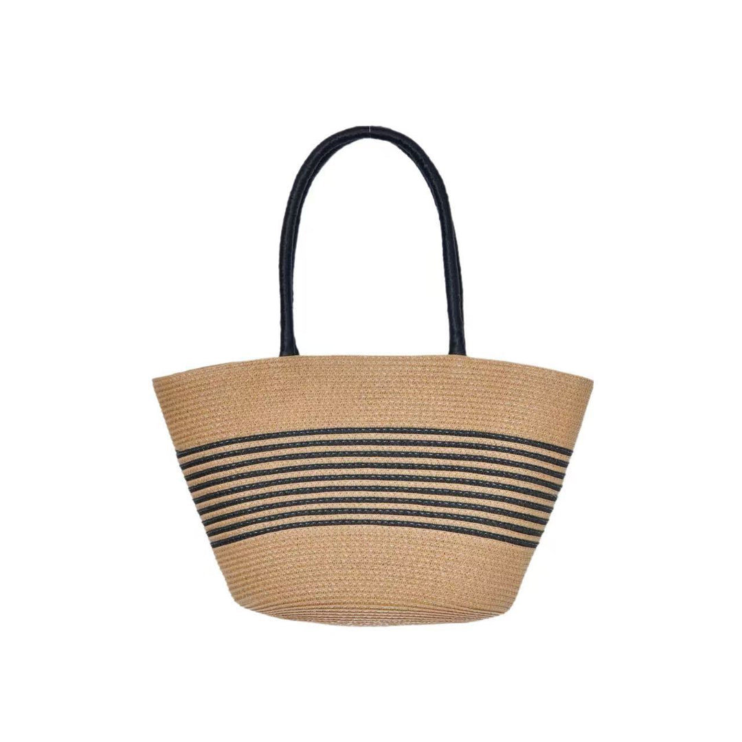 Beach bag with elegant stripe pattern and sturdy shoulder straps Kalsten
